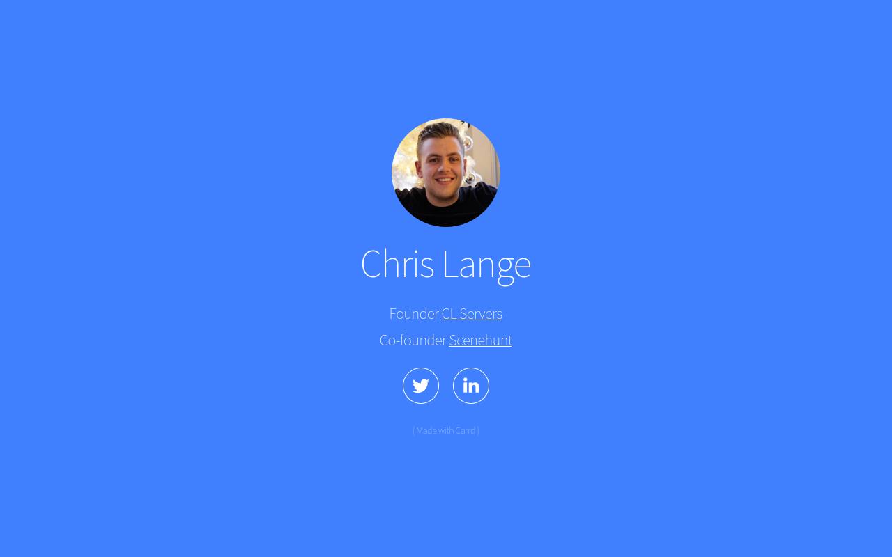 Carrd profile picture for @lange